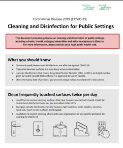 Disinfection for Public Settings